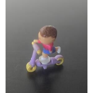 Vintage Polly Pocket Bluebird 1994 Strollin' Surprise Ben Doll + Scooter
